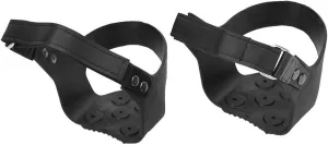 EVTSCAN Crampons Anti Slip Spikes Shoe Grip, 1 Pair 5 Teeth Anti-Slip Ice Cleat Shoe Grips Spikes Cleats Crampons for Hiking Climbing