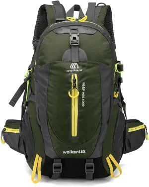 Eysee 40L Backpack, Canvas Daypack, Trekking Backpack, Camping Hiking Backpack, Outdoor Backpack,