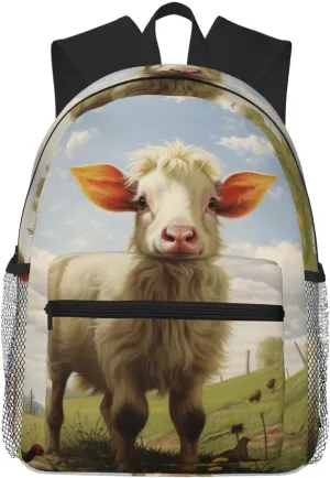 Farm animal print Lightweight and comfortable backpack Casual Laptop Backpack for Travel Hiking