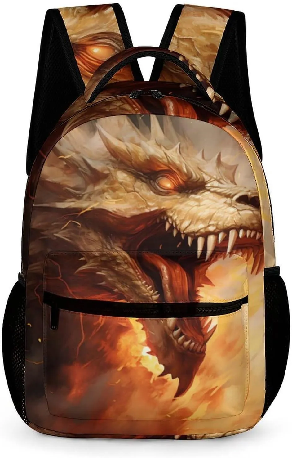 Fire Dragon Unisex Backpack Casual Daypacks Quality Shoulders Bag for Camping Hiking Travel Gear