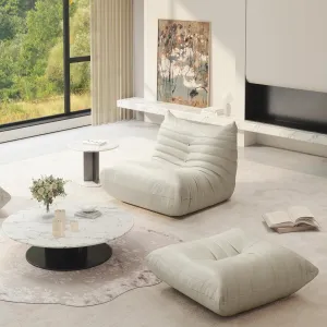 Fireside Chair Lazy Floor Sofa Set, Cozy Memory Foam Bean Bag Chairs, Faux Leather Giant Bean Bag Chair Sofa, Armless Foam Couch Lounger Tatami Recliner for Living Room Bedroom Dorm Office