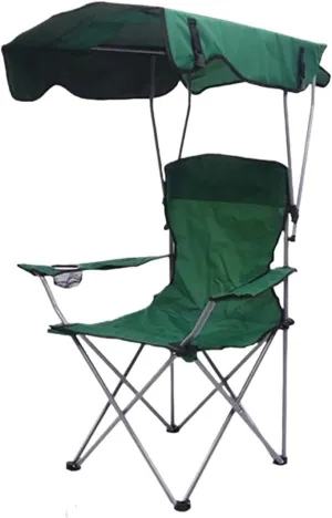 Fishing Chair Folding Canopy with Shade Portable Recliner Beach for Outdoor Lawn Camping Picnic Comfortable Seat Portability for Camping, Garden, Pic