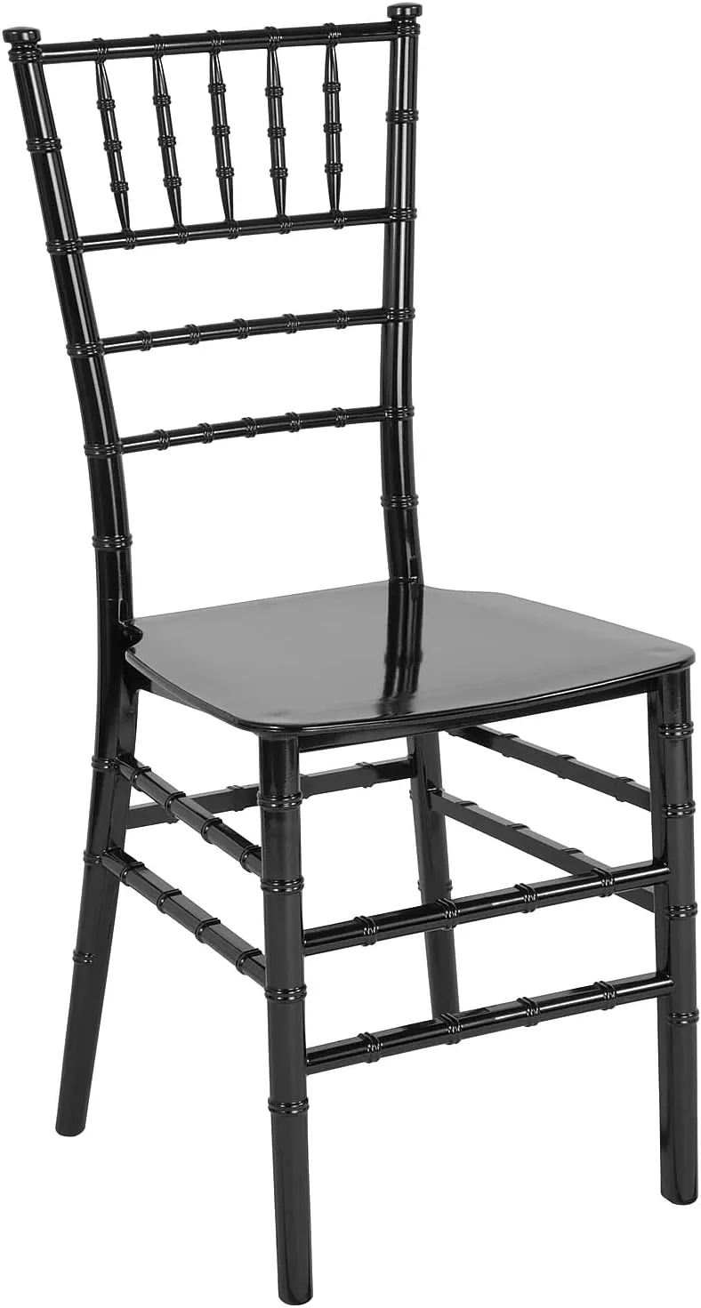 Flash Furniture 2 Pk. HERCULES Series Mahogany Resin Stacking Chiavari Chair