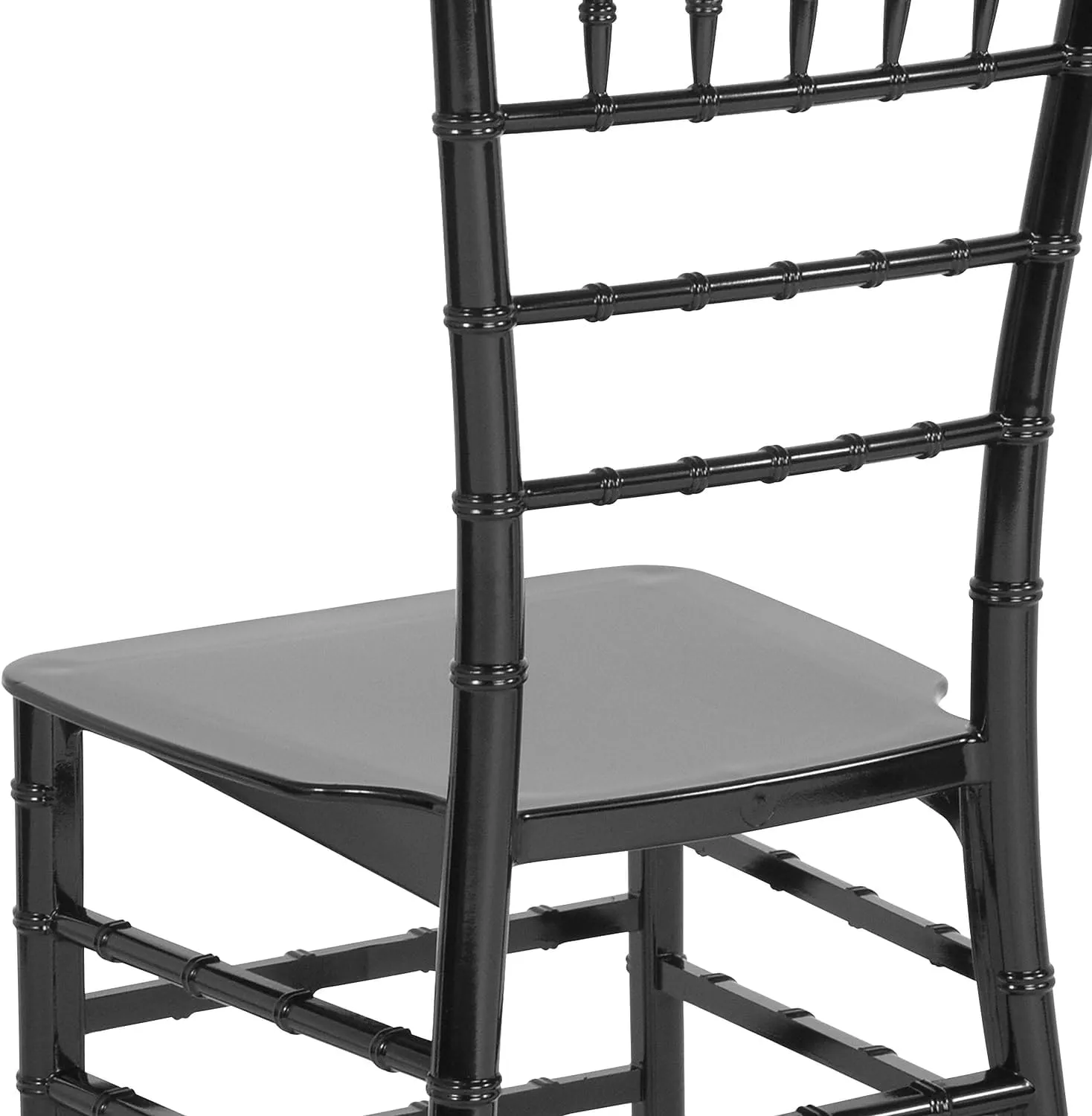 Flash Furniture 2 Pk. HERCULES Series Mahogany Resin Stacking Chiavari Chair