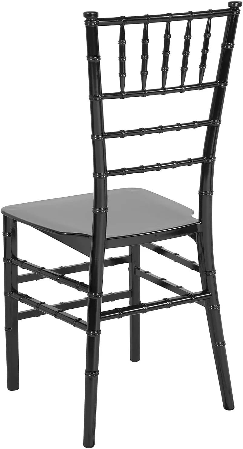 Flash Furniture 2 Pk. HERCULES Series Mahogany Resin Stacking Chiavari Chair