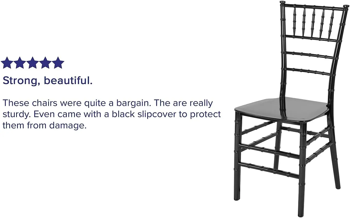Flash Furniture 2 Pk. HERCULES Series Mahogany Resin Stacking Chiavari Chair