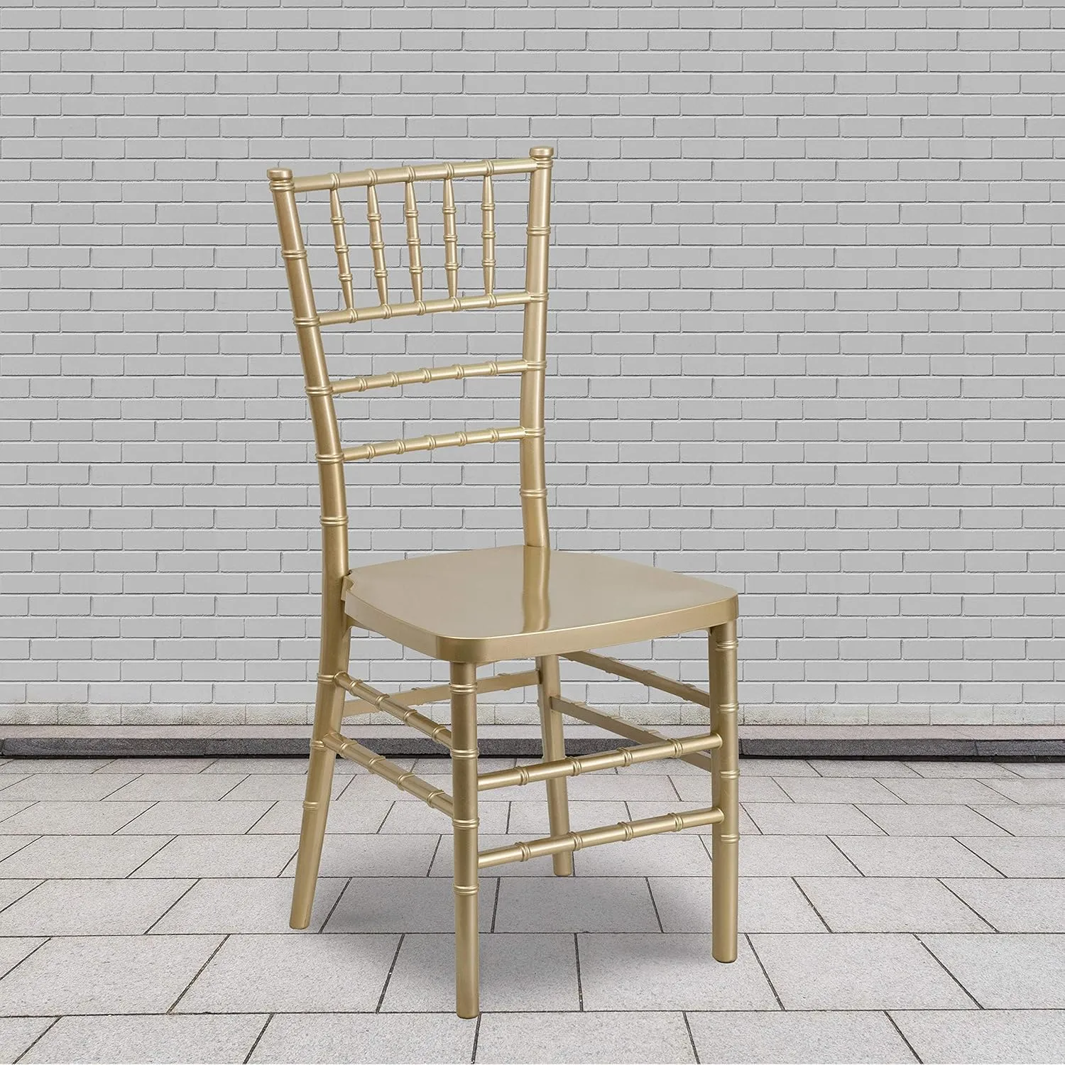 Flash Furniture Hercules Premium Series Chiavari Chairs for Formal Events and Banquets, Commercial/Residential All-Occasion Chairs, Set of 2, Gold