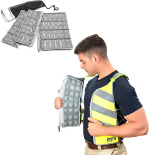 FlexiFreeze Professional Series Ice Vest - Hi-Vis Yellow Professional Series Replacement Refill Panels for Pro Series Ice Vest
