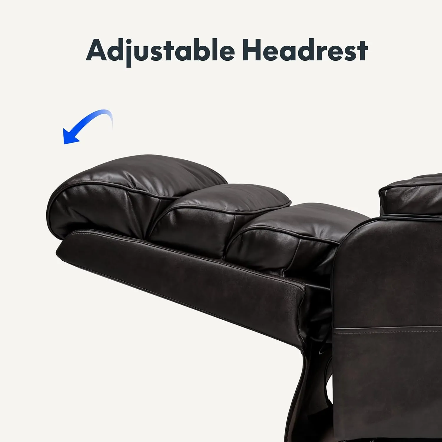 FLEXISPOT XL6 Genuine Leather Dual Motor Power Lift Recliner Chair for Elderly, Electric Lay Flat Sleeper w/Massage & Heat for Big & Tall, Reclining Sofa w/USB Ports for Living Room Bedroom, Brown