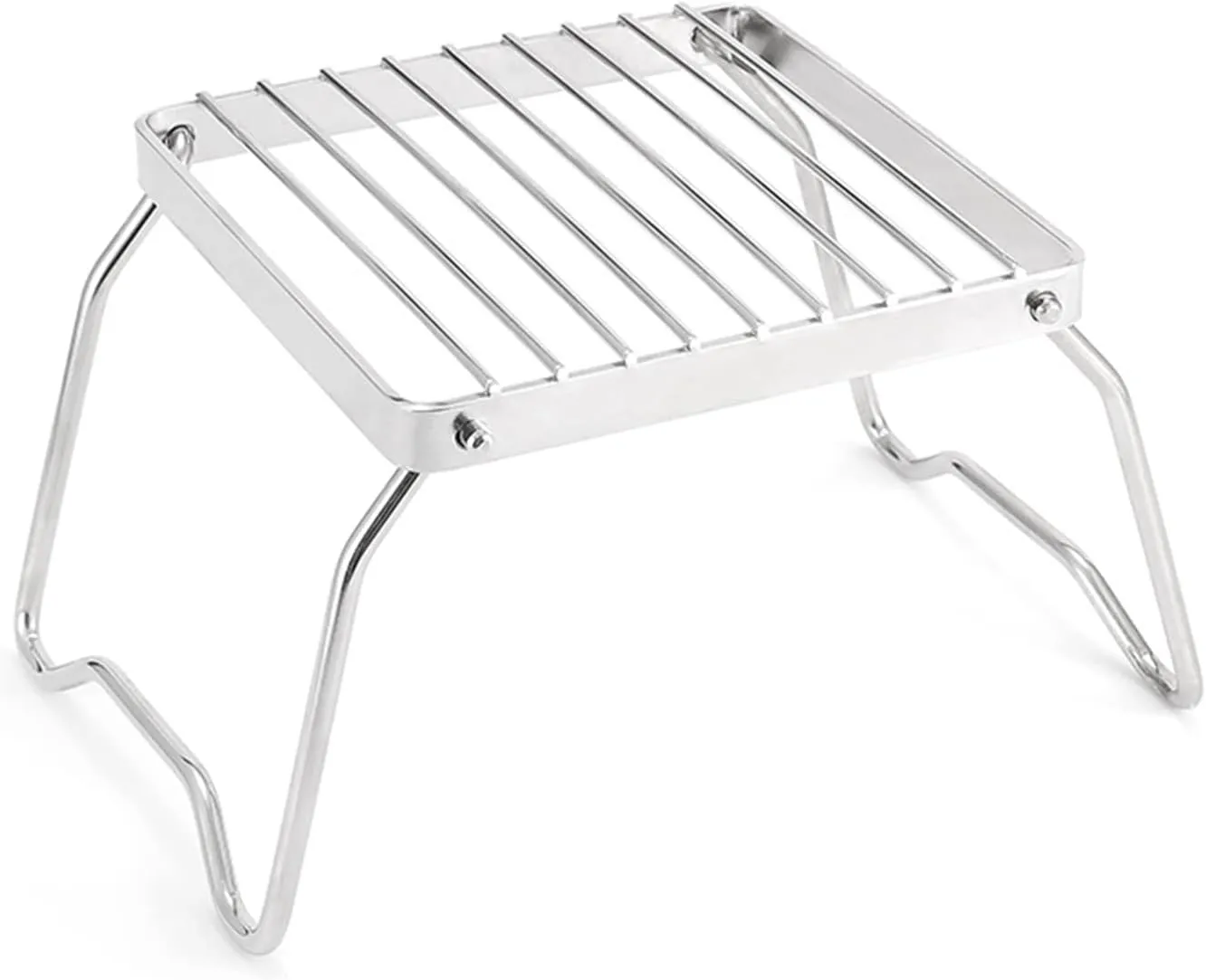 Fold Stainless Grills Grate Stove Campfire Stand Grills Camp Grills Grate with Foldable Legs