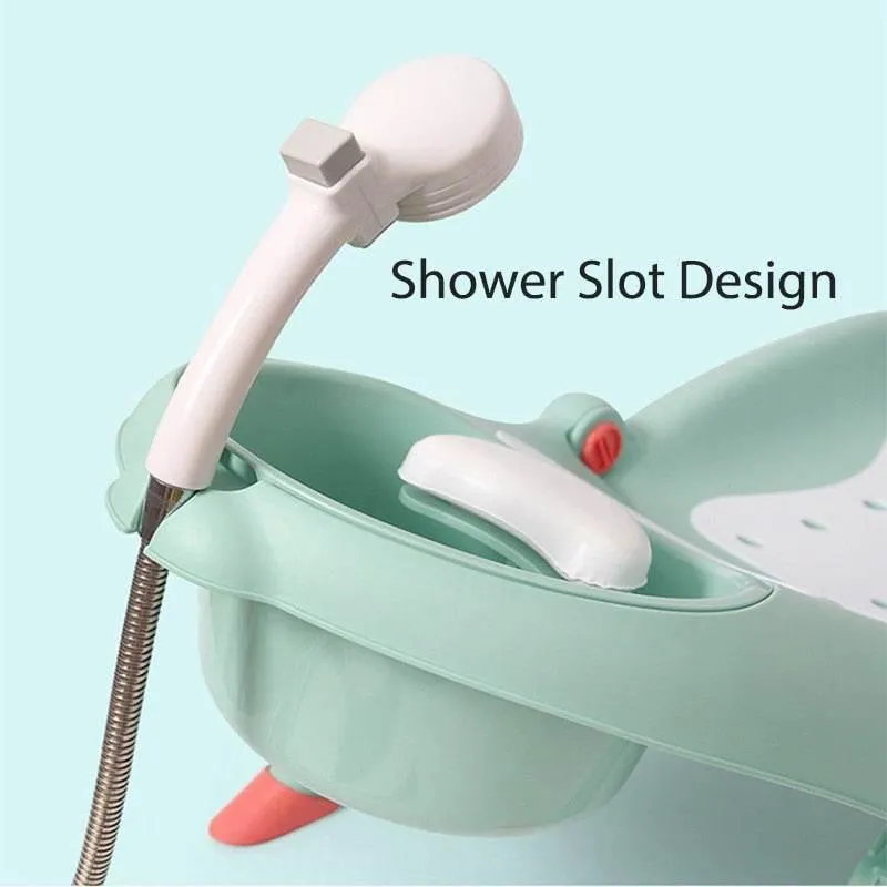 Folding Baby Hair Wash Chair - Infant Bath Seat