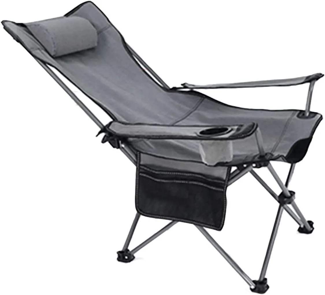 Folding Camping Camping Chair Heavy Duty Portable Lawn Folding Backpack Chairs for Adults Outdoor Arm Chair with Cup Holder Pillow Chairs Foldable
