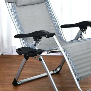 Folding Chair Tray Holder Lounger Camping Events Beach Plastics Outdoor Patio Reclining Drinks Plate Phone Holder Recliner Tray