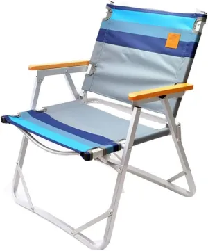 Folding Lawn Chair Outdoor Ultra-Light Aluminum Alloy Folding Leisure Chair Camping Barbecue Canvas Portable Recliner Folding Chair