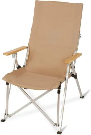 Folding Outdoor Camping Chair, Portable Camping Recliner with Carry Bag, 3 Position Adjustable High Back and Armrest, 265 LBS Collapsible Chair for Camping Beach Fishing Hiking Picnic