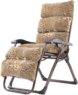 Folding Recliner Folding Chair Portable Lounge Chair Balcony G Pregnant Women Sun Lounger Home Sloping Chair with Removable Cushions Zero Gravity Chairs