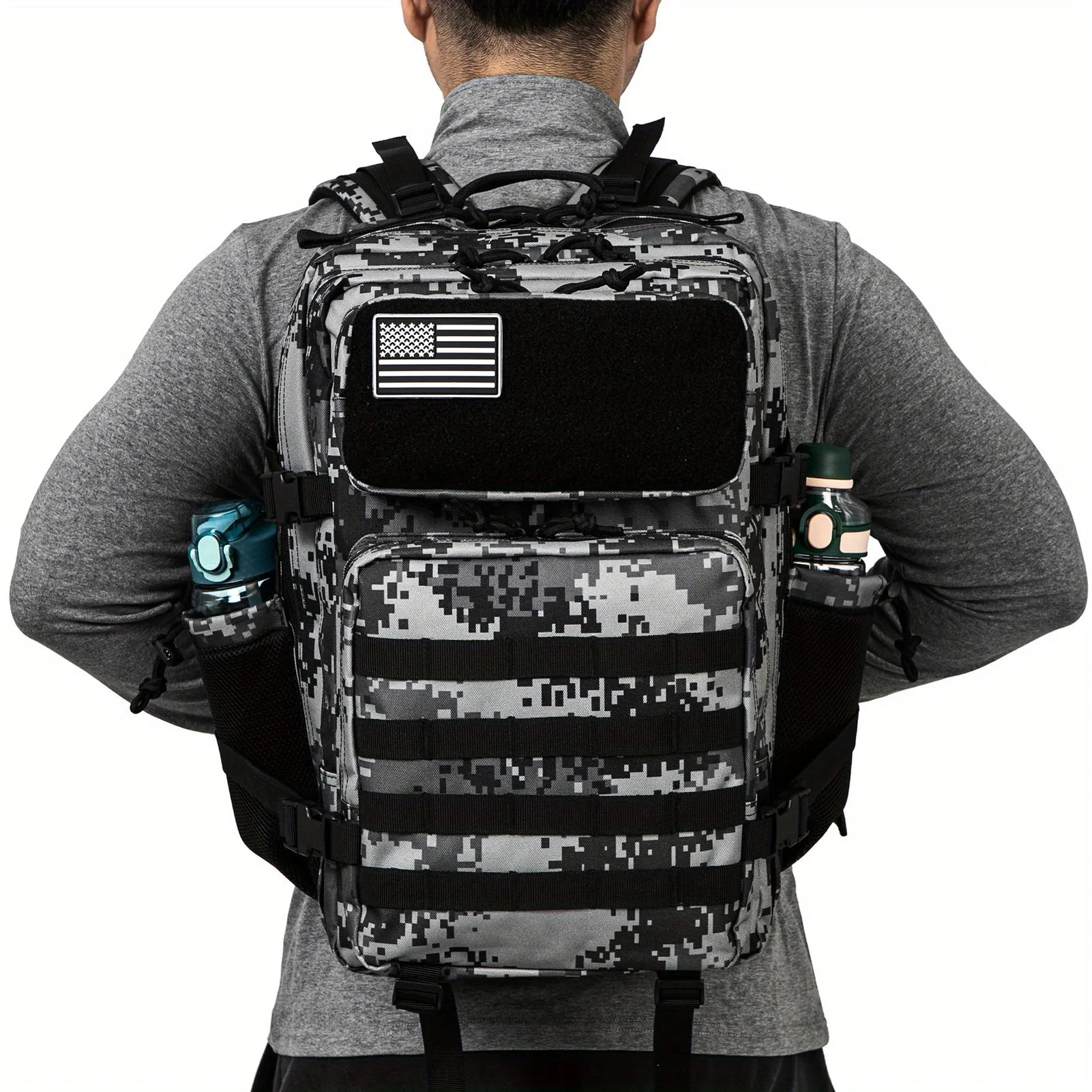 For Men Army MOLLE Daypack 45L | Large 3-Day Bug Out Bag