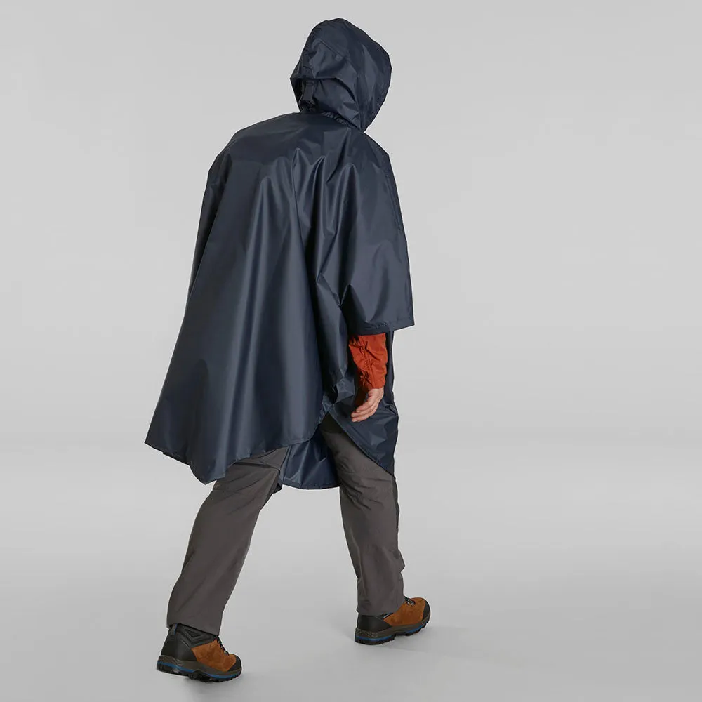 Forclaz Trek 100 Hiking Waterproof Poncho Blue