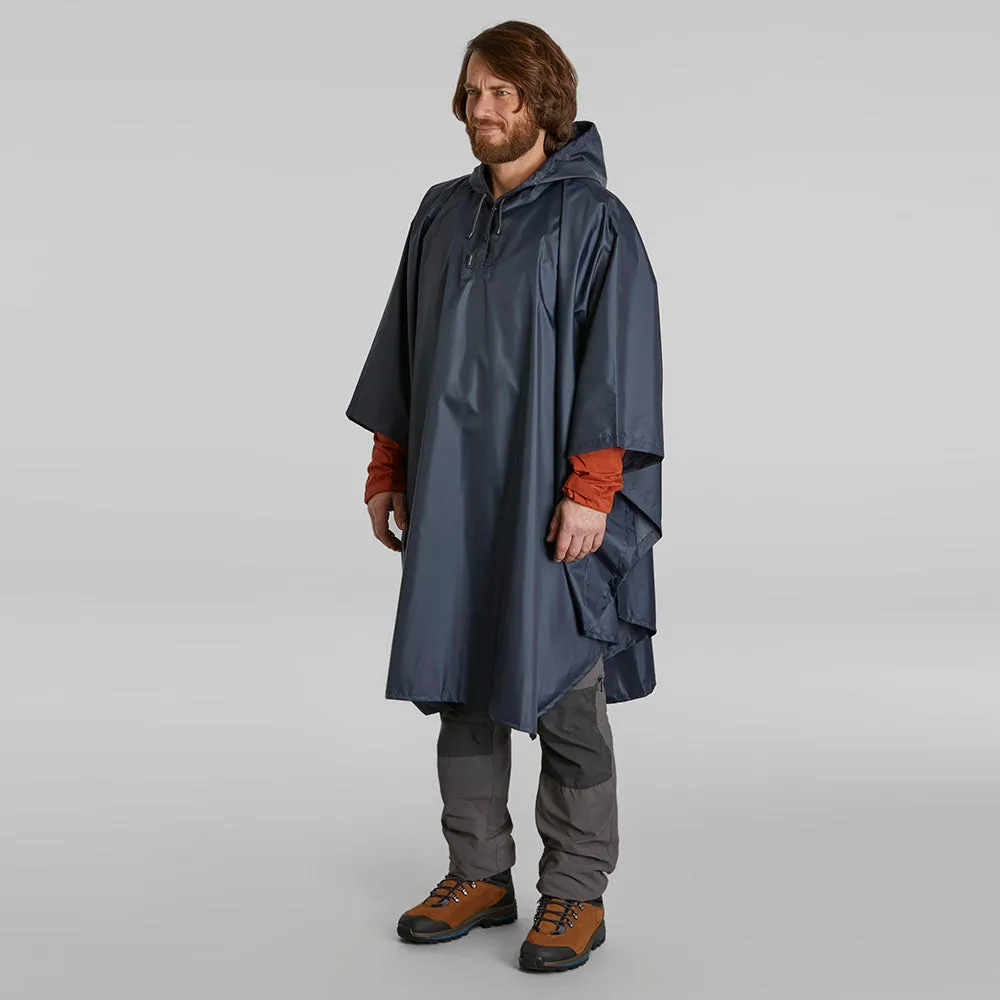 Forclaz Trek 100 Hiking Waterproof Poncho Blue