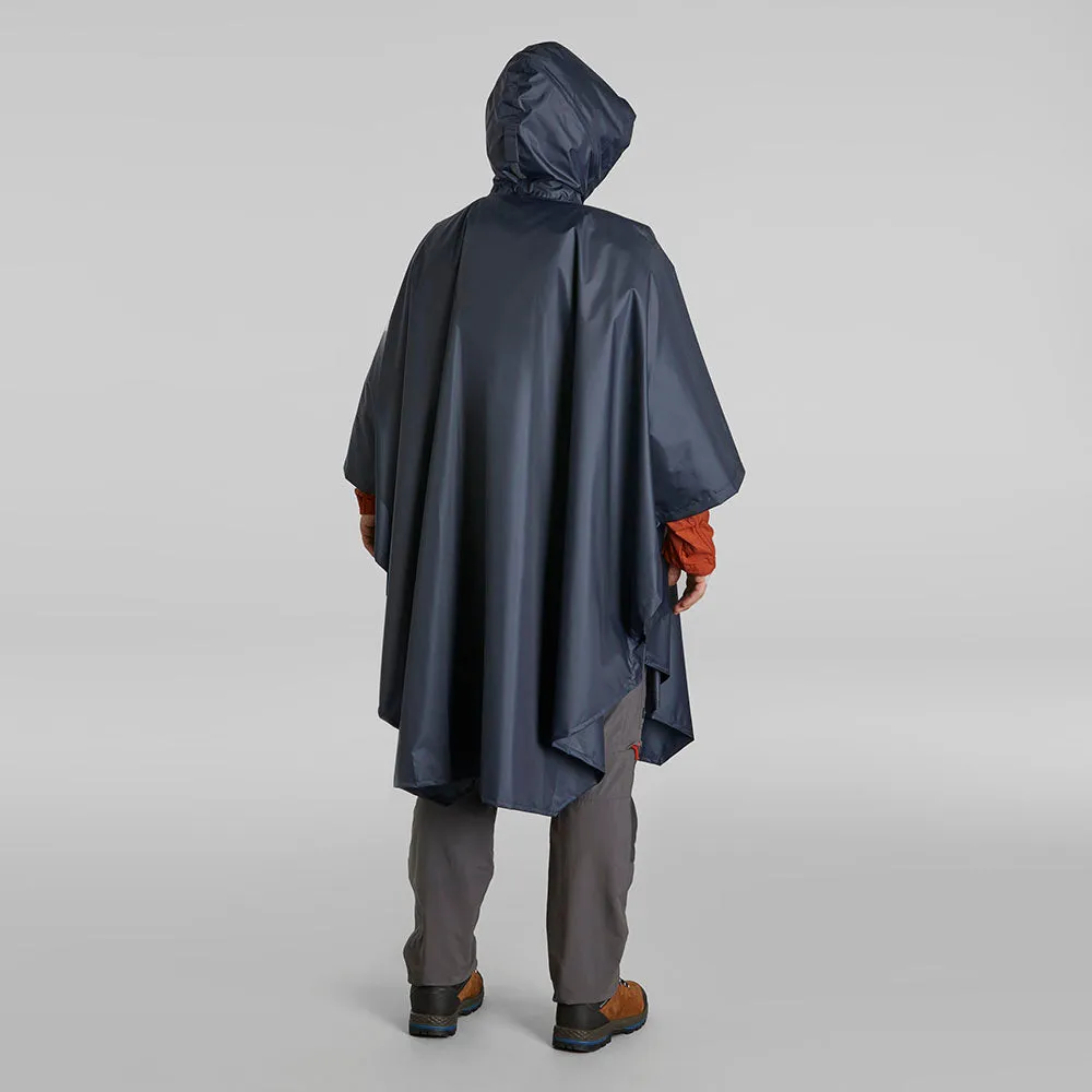 Forclaz Trek 100 Hiking Waterproof Poncho Blue