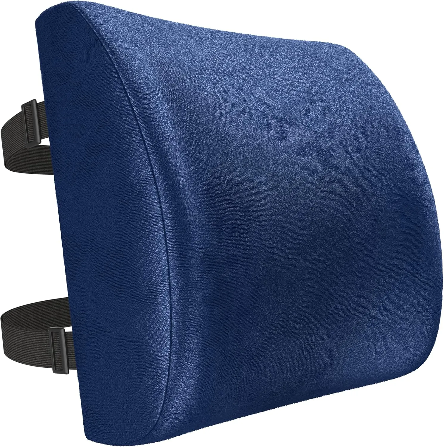 FORTEM Lumbar Support Cushion, Back Support for Office Chair and Car Seat, Back Rest for Gaming Chair, Memory Foam Pillow, Desk Chair Cushion, Breathable & Washable Cover, Adjustable Straps