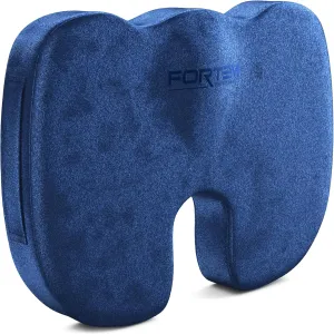 FORTEM Office Chair Cushion, Memory Foam Seat Cushion, Non Slip Sitting Pillow for Gaming, Car Seat, Computer Chair Pad, Sciatica and Tailbone Support, Washable Cover, XL