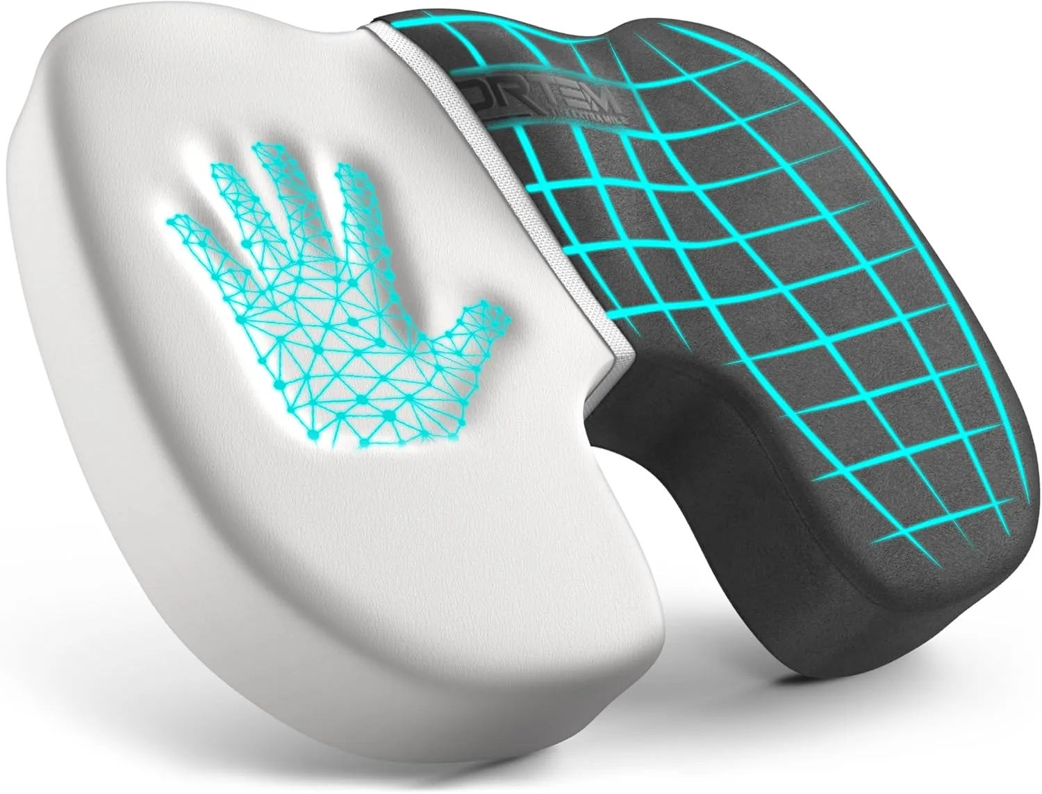FORTEM Office Chair Cushion, Memory Foam Seat Cushion, Non Slip Sitting Pillow for Gaming, Car Seat, Computer Chair Pad, Sciatica and Tailbone Support, Washable Cover