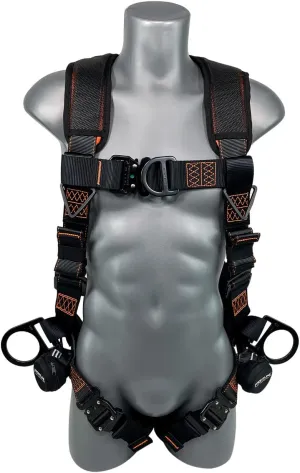 FRONTLINE FALL PROTECTION 105CFTB Combat™ Vest Style Harness with Front Side D-Rings and Suspension Trauma Straps (Universal)