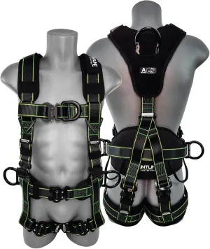 FRONTLINE FALL PROTECTION 200RE Elite™ Lite Climbing/Rescue Full Body Harness with Aluminum Quick Connect Buckles