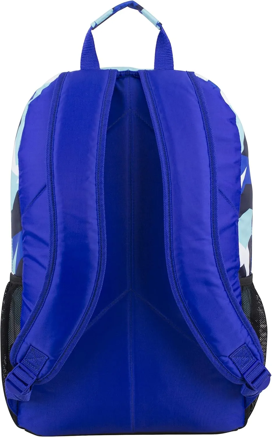 FUEL Travel Commuter Laptop Daypack Large Bag Backpack, Fits 17.5" Laptop, Interior Tech Sleeve, Blue/J Shapes Print