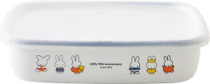Fuji Hollow MF70-M Miffy 70th Anniversary Shallow Square Container, M Size