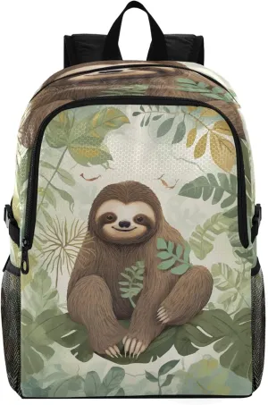 Funny Sloth Lightweight Packable Backpack, Foldable and Waterproof Bag, 20L Hiking Backpack for Travel, Hiking, Camping, Outdoor