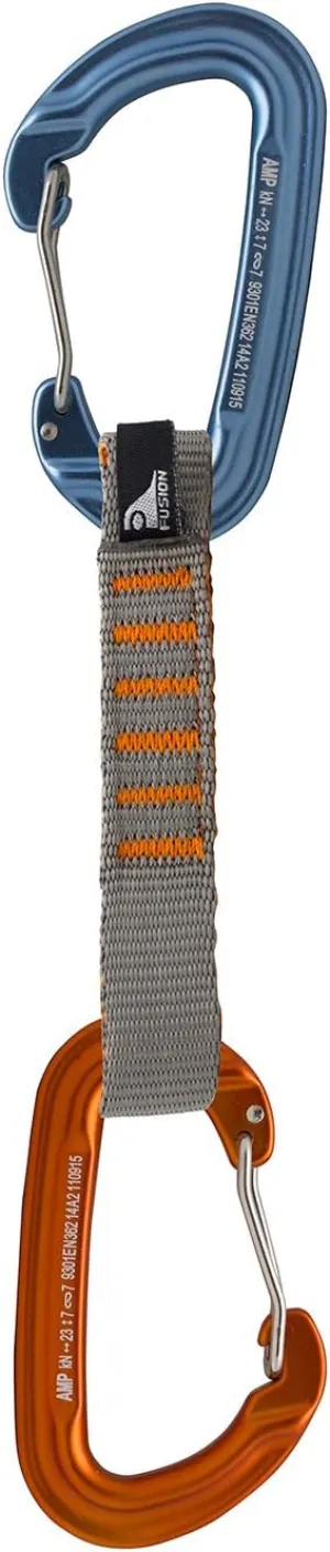 Fusion Climb Contigua Wire Ultra Light Weight Gate Carabineers, Blue/Orange