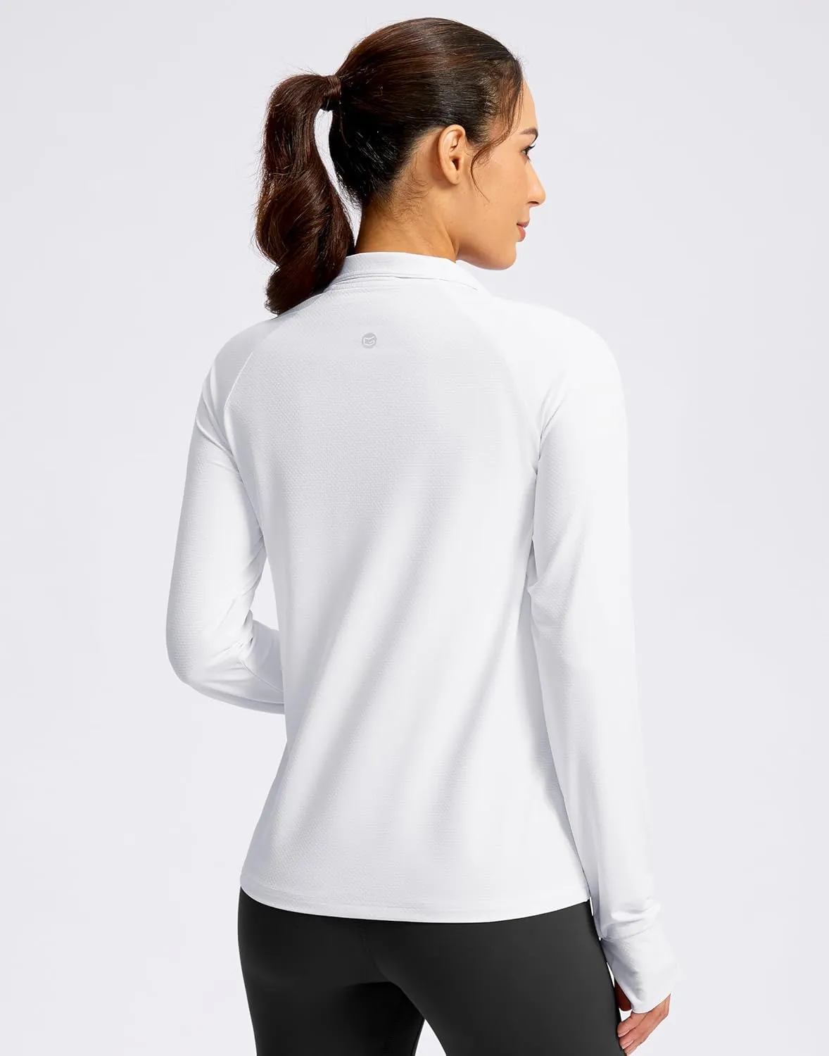 G Gradual Women's UPF 50  Lightweight Workout Jackets Sun Protection Zip Up 4 Pockets Long Sleeve Shirts Athletic Hiking