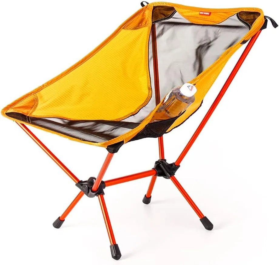 Garden Gaming Light Chairs Portable Yellow Seat Lightweight Fishing Chair Camping Stool Folding Outdoorniture(D Light Grey) (Argento Light Grey)