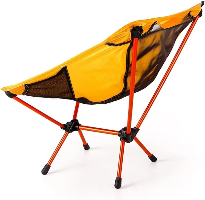 Garden Gaming Light Chairs Portable Yellow Seat Lightweight Fishing Chair Camping Stool Folding Outdoorniture(D Light Grey) (Argento Light Grey)