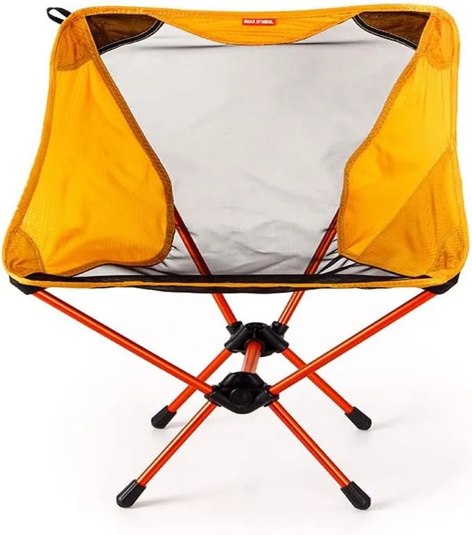 Garden Gaming Light Chairs Portable Yellow Seat Lightweight Fishing Chair Camping Stool Folding Outdoorniture(D Light Grey) (Argento Light Grey)