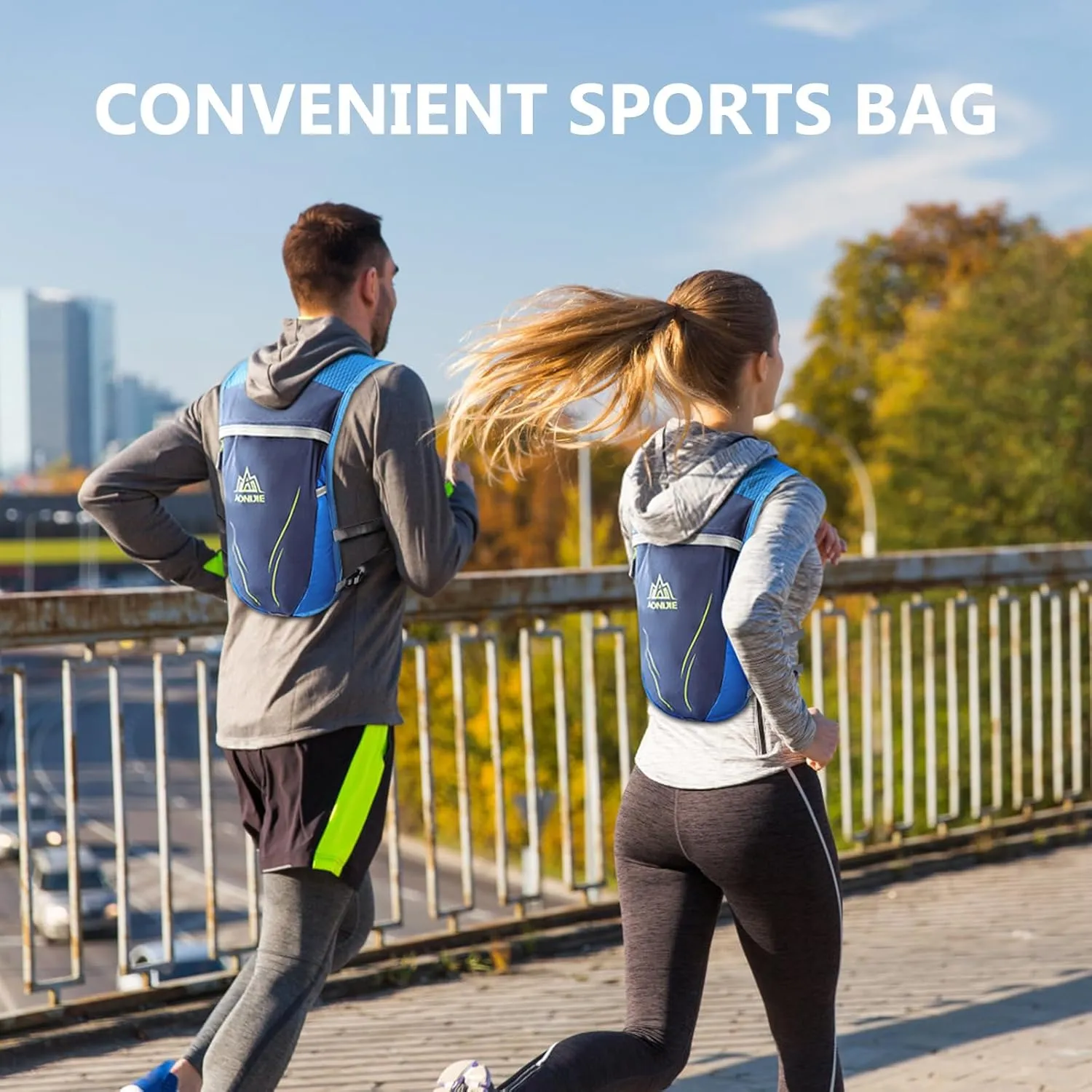 Geila Ultralight Hydration Backpack (5.5L) for Running, Trail Running, Marathon, and Cycling – Includes 2x250ml Water Bottles