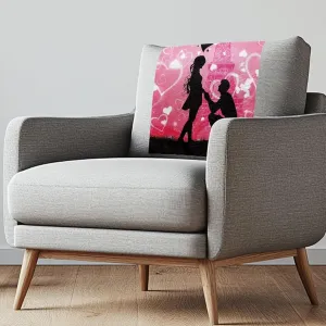 GLENLCWE Happy Valentines Day Love Chair Recliner Headrest Protector Universal Sofa Headrest Cover Non Slip Couch Headrest Covers Furniture Headrest Protector with Fixing Nails 3 Pcs