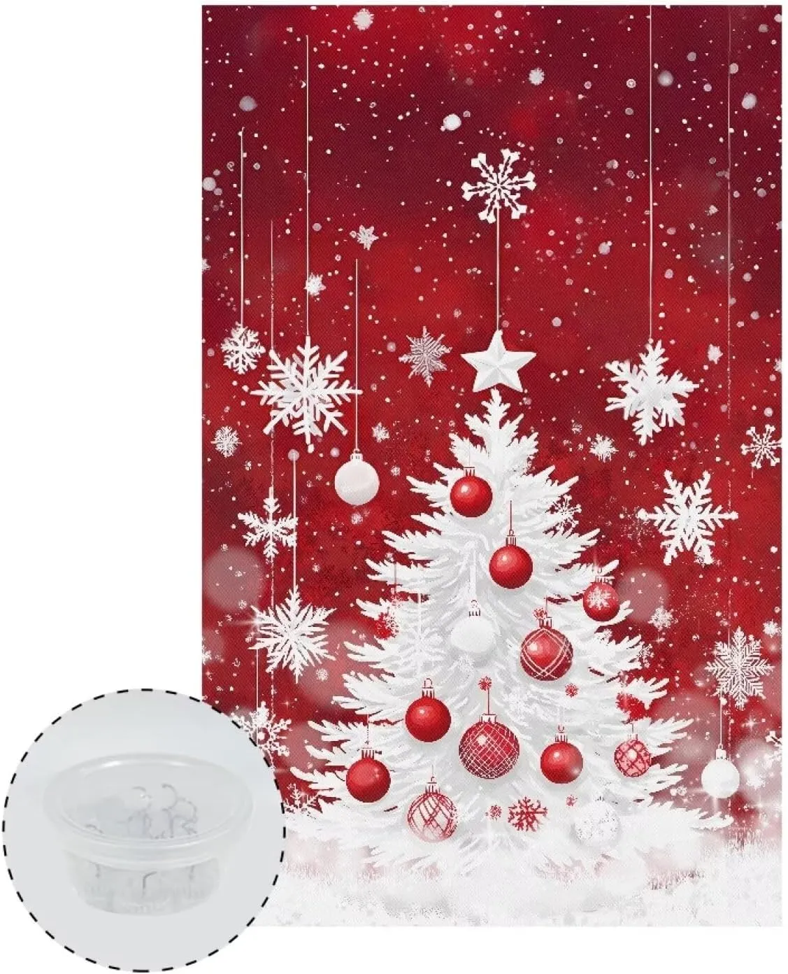 GLENLCWE Merry Christmas Tree Sofa Headrest Protective Cover 16.53x26.18 Inch Sofa Head Cover for Furniture Slipcover Comfortable Head Rest Cover for Recliner Chair 2 Pack