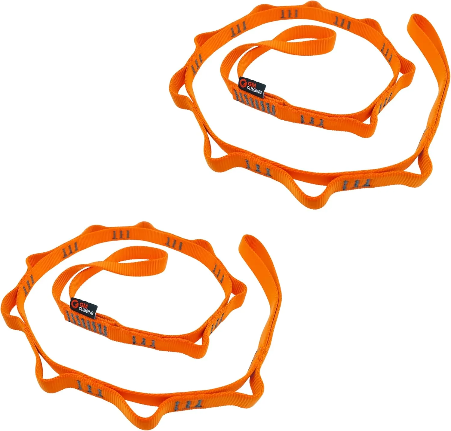 GM CLIMBING 16mm Nylon Daisy Chain Sling 22kN 120cm / 48in CE UIAA Certified for Leading Aid Climb Ascender Rigging Hammock Suspension