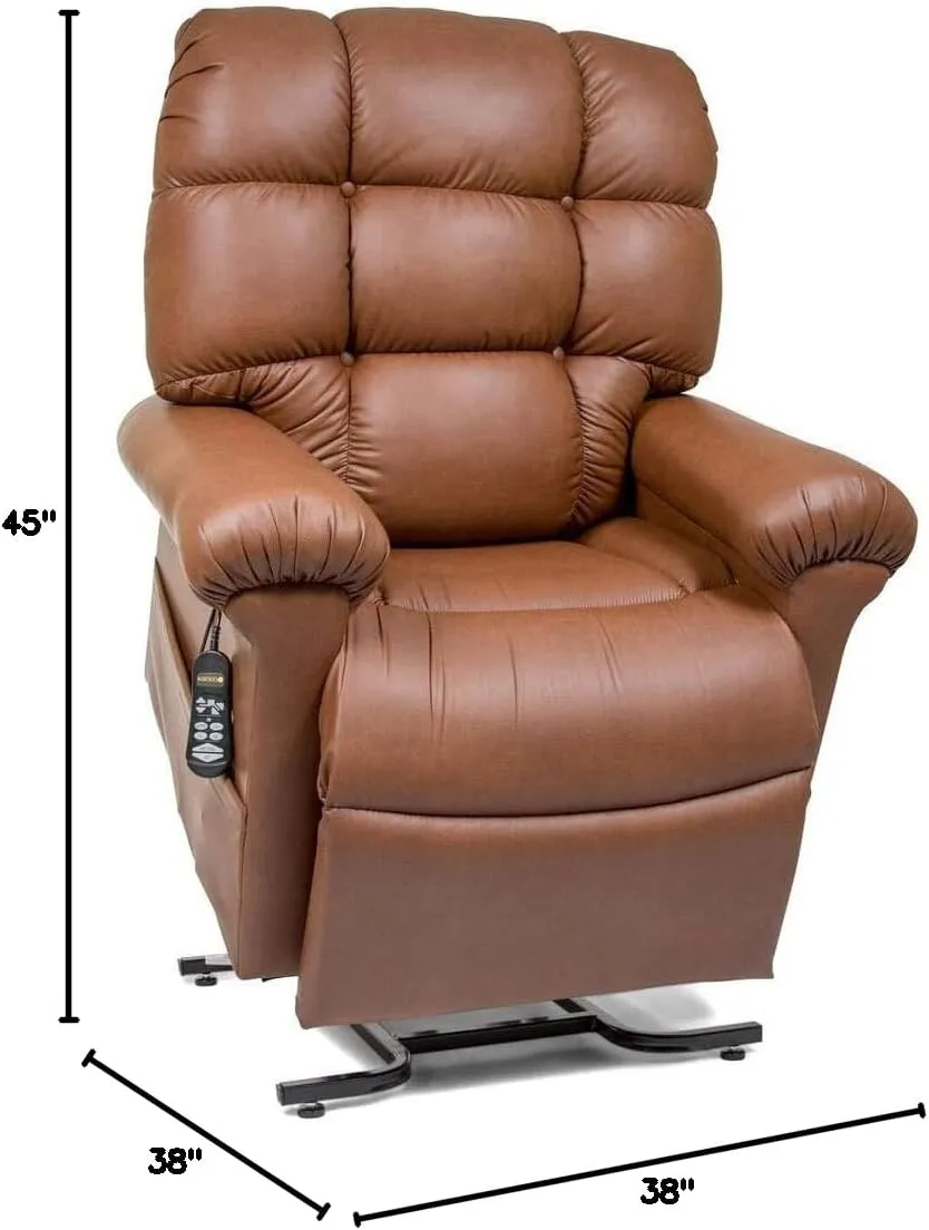 Golden Technologies Cloud PR510 MLA Medium/Large Dual Motor Infinite Position Lift Chair Zero Gravity Recliner - Copper Fabric with Heat and Massage