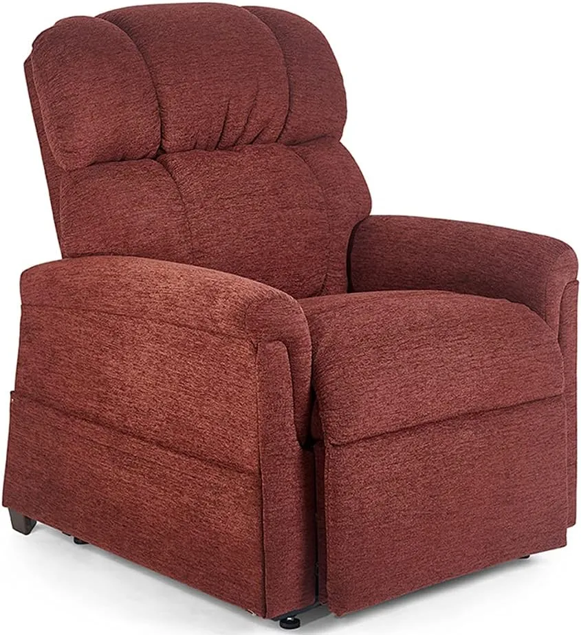 Golden Technologies Comforter Series PR-531-LAR Large PR531 375 lb. Weight Capacity 3 Position Power Lift Chair Recliner - Port Red Fabric