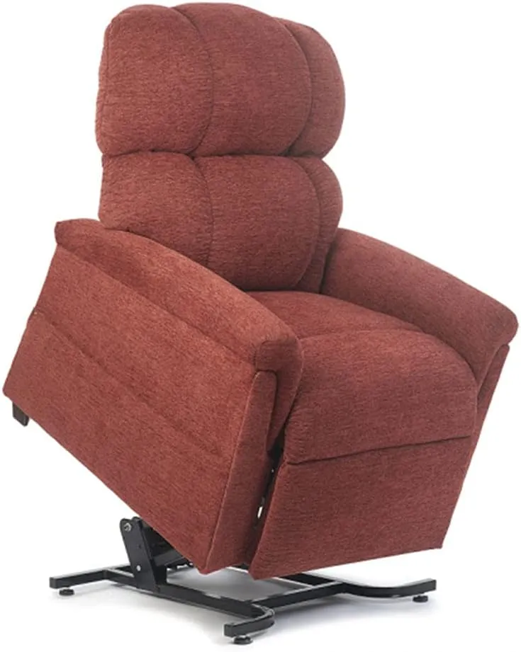 Golden Technologies Comforter Series PR-531-LAR Large PR531 375 lb. Weight Capacity 3 Position Power Lift Chair Recliner - Port Red Fabric