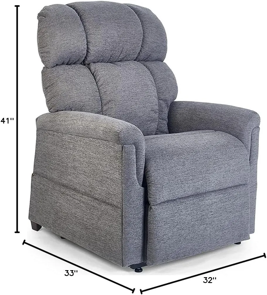 Golden Technologies Comforter Series PR-531-MED Medium PR531M 375 lb. Weight Capacity 3 Position Power Lift Chair Recliner - Anchor Fabric