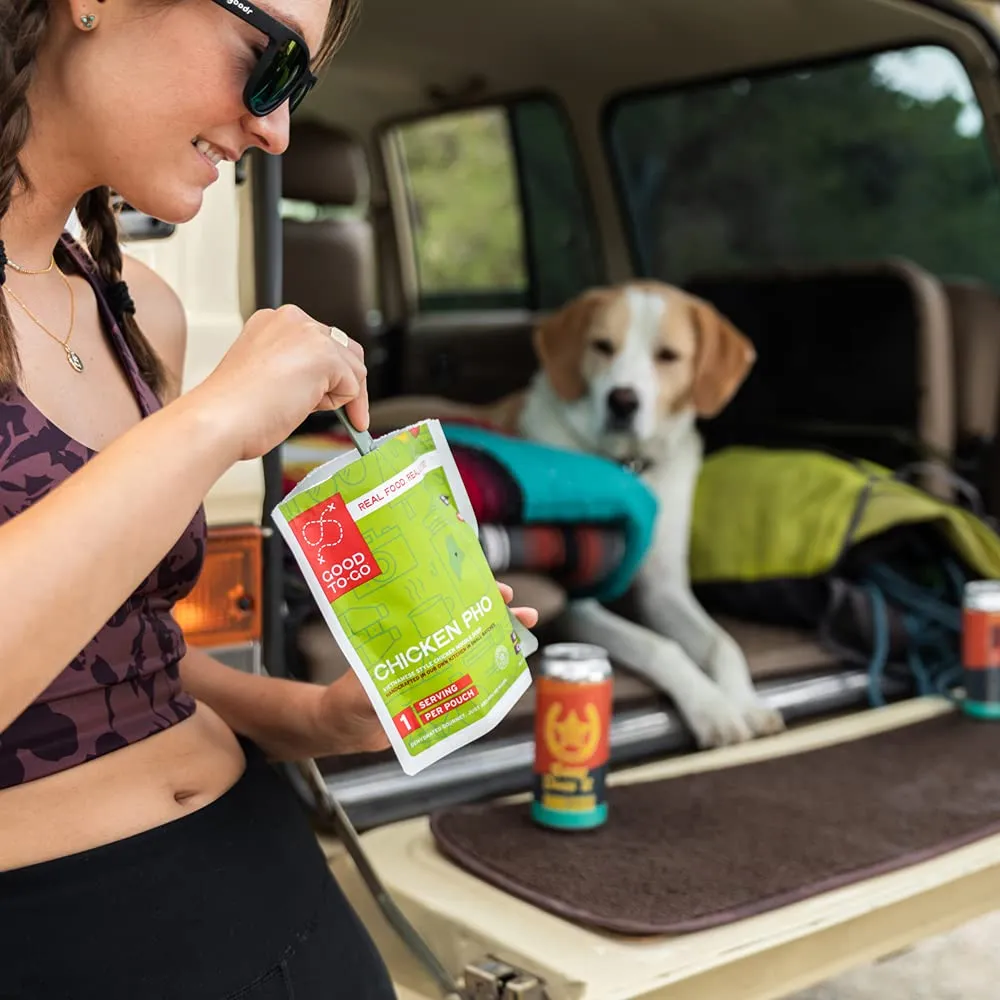 GOOD TO-GO Chicken Pho (6-Pack of Single Servings) | Camping & Backpacking Food | Just Add Water Backpacking Meals | Good To-Go Dehydrated Meals Taste Better Than Freeze Dried Food
