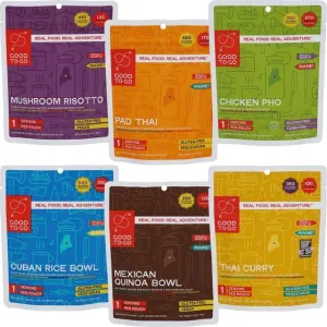 GOOD TO-GO Food Kit Assortments | Camping Food, Backpacking Food | Just Add Water Meals, Backpacking Meals | Dehydrated Meals Taste Better Than Freeze Dried Meals