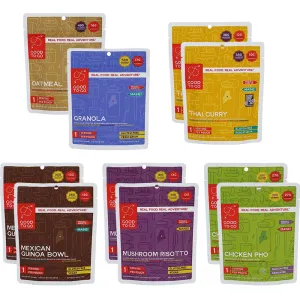 GOOD TO-GO Summit Food Kit | Camping & Backpacking Food | Just Add Water Backpacking Meals | Good To-Go Dehydrated Meals Taste Better Than Freeze Dried MRE