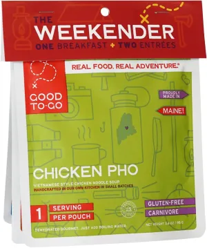 GOOD TO-GO Weekender 3-Pack | 2 Entrees   1 Breakfast | Camping Food, Backpacking Food | Just Add Water Meals, Backpacking Meals | Dehydrated Meals Taste Better Than Freeze Dried Meals