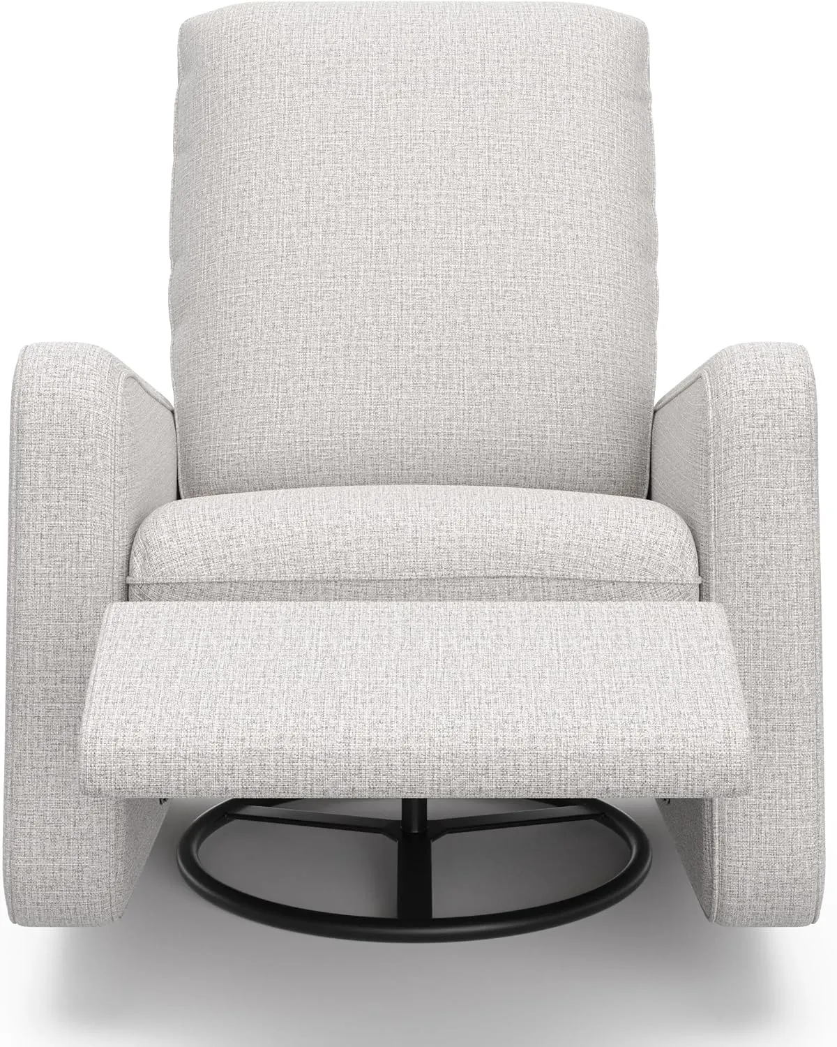 Graco Teddi Power Recliner Swivel Glider (Steel Basketweave) – Electronic Power Recline, USB-A & USB-C Charger, Premium Cushioning & Comfort